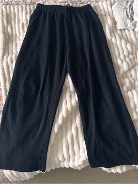Aeropostale Black Cozy Fleece Sweatpants